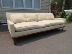 Milo Baughman Fabulous Milo Baughman Style Walnut Base Sofa Mid Century Modern - 3224227