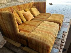 Milo Baughman Fabulous Milo Baughman Thayer Coggin Shelter Sofa 2 Ottoman Mid Centuy Modern - 4513336