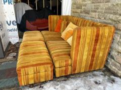 Milo Baughman Fabulous Milo Baughman Thayer Coggin Shelter Sofa 2 Ottoman Mid Centuy Modern - 4513343