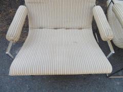 Milo Baughman Fantastic Pair of Milo Baughman Chrome Frame Scoop Chairs Mid Century Modern - 1199962