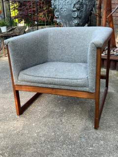 Milo Baughman GREAT SUITE OF SIX MODERN WALNUT SCULPTED CAGE CHAIRS BY MILO BAUGHMAN - 3155982