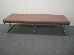 Milo Baughman Gorgeous Milo Baughman Style Long Chrome Bench Mid Century Modern - 1229149