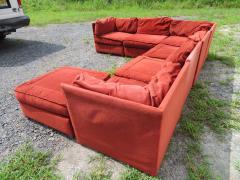 Milo Baughman Handsome 7 Piece Milo Baughman Style Sectional Sofa Mid Century Modern - 1708905