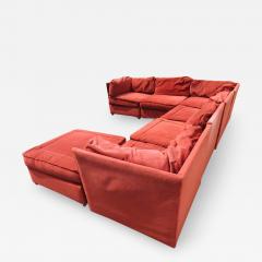 Milo Baughman Handsome 7 Piece Milo Baughman Style Sectional Sofa Mid Century Modern - 1711459