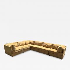 Milo Baughman Handsome Milo Baughman style Selig 6 Piece Cube Sofa Sectional Mid Century - 4698003