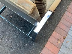 Milo Baughman Handsome Pair Milo Baughman Chrome Cube Chairs Mid Century Modern - 4478994