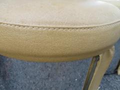 Milo Baughman Handsome Pair Milo Baughman Style 1960s Chrome Cylinder Stool Ottoman Midcentury - 3031798