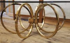 Milo Baughman Italian Brass Ring Coffee Table Circa 1960 - 2473078