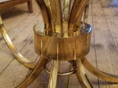 Milo Baughman Italian Brass Ring Coffee Table Circa 1960 - 2473079