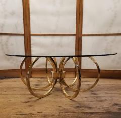 Milo Baughman Italian Brass Ring Coffee Table Circa 1960 - 2473082