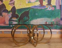 Milo Baughman Italian Brass Ring Coffee Table Circa 1960 - 2473770