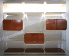 Milo Baughman Laminate and Lucite Modular Wall Unit Etagere Dry Bar Milo Baughman Style - 4481848