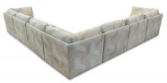 Milo Baughman Large 7 pcs Milo Baughman Thayer Coggin Sectional Sofa Geometric Pattern Fabric - 2863811