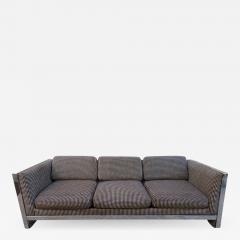 Milo Baughman Lovely Chunky Chrome Milo Baughman Style Mid Century Modern Sofa - 1223587