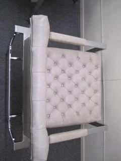 Milo Baughman Lovely Pair of Milo Baughman Thayer Coggin Tufted Chrome Lounge Chairs - 1200200