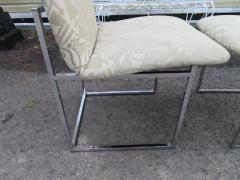 Milo Baughman Lovely Set 6 Milo Baughman for Thayer Coggin Chrome Dining Chairs - 1333043