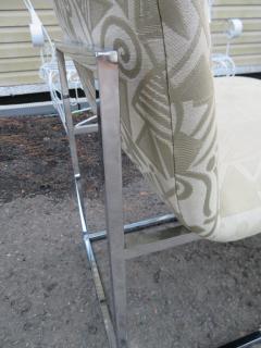 Milo Baughman Lovely Set 6 Milo Baughman for Thayer Coggin Chrome Dining Chairs - 1333057