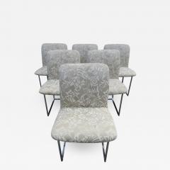 Milo Baughman Lovely Set 6 Milo Baughman for Thayer Coggin Chrome Dining Chairs - 1335000