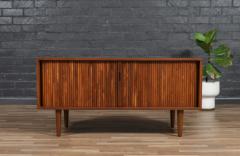 Milo Baughman Low Profile Milo Baughman Tambour Door Credenza for Glenn of CA - 4135795