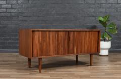 Milo Baughman Low Profile Milo Baughman Tambour Door Credenza for Glenn of CA - 4135797