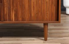 Milo Baughman Low Profile Milo Baughman Tambour Door Credenza for Glenn of CA - 4135802