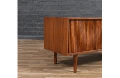 Milo Baughman Low Profile Milo Baughman Tambour Door Credenza for Glenn of CA - 4135803