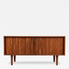 Milo Baughman Low Profile Milo Baughman Tambour Door Credenza for Glenn of CA - 4136314