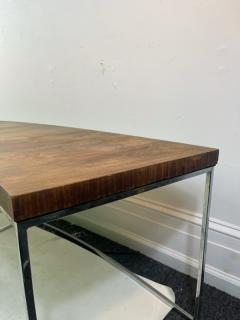 Milo Baughman MODERN ROSEWOOD AND CHROME DEMILUNE BENCH BY MILO BAUGHMAN - 2018462