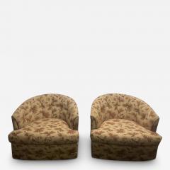 Milo Baughman MODERN SWIVEL CHAIRS WITH WALNUT BASE - 3341485