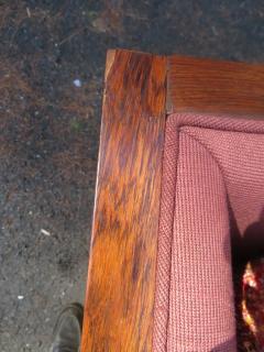 Milo Baughman Magnificent Milo Baughman Rosewood Case Sofa Brass Base Mid Century Modern - 3060966