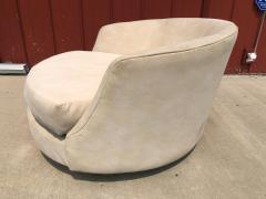 Milo Baughman Marvelous Milo Baughman Circular Swivel Lounge Chair Mid Century Modern - 3224193