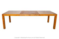 Milo Baughman Mid Century Burl Wood Parsons Dining Table in the Style of Milo Baughman - 3868929