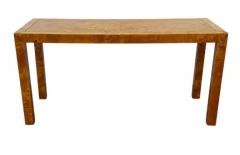 Milo Baughman Mid Century Modern Burl Parsons Console Table Sofa Table or Low Profile Desk - 3708566