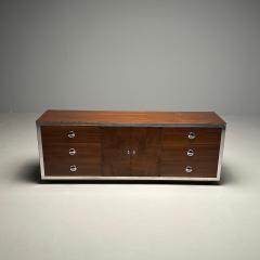 Milo Baughman Mid Century Modern Dresser Sideboard by Milo Baughman Chrome Walnut - 3385596