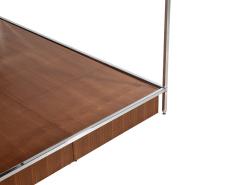 Milo Baughman Mid Century Modern Metal Queen Size Bed Frame in the Style of Milo Baughman - 2705327