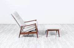 Milo Baughman Mid Century Modern Reclining Lounge Chair with Ottoman by Milo Baughman - 3331759