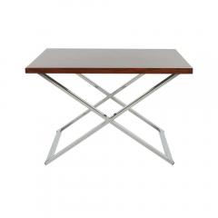 Milo Baughman Mid Century Modern Rosewood and Chrome Table Set Attributed to Milo Baughman - 2454007