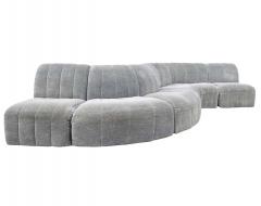 Milo Baughman Mid Century Modern Serpentine Milo Baughman Modular Sectional Sofa in Gray - 1946068