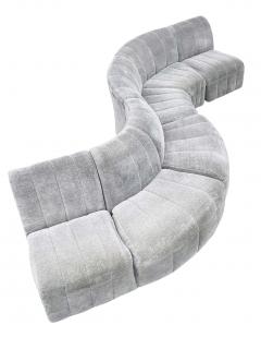 Milo Baughman Mid Century Modern Serpentine Milo Baughman Modular Sectional Sofa in Gray - 1946086