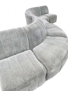 Milo Baughman Mid Century Modern Serpentine Milo Baughman Modular Sectional Sofa in Gray - 1946089