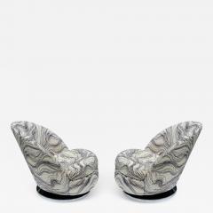 Milo Baughman Mid Century Modern Swivel Lounge Slipper Chairs by Milo Baughman Thayer Coggin - 2638821