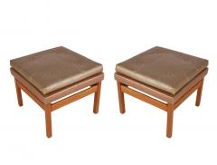 Milo Baughman Mid Century Modern Upholstered and Wood Bench Set by Milo Baughman Thayer Coggin - 2427832