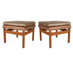 Milo Baughman Mid Century Modern Upholstered and Wood Bench Set by Milo Baughman Thayer Coggin - 2427833