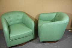 Milo Baughman Mid Century Swivel Lounge Chairs in the Style of Milo Baughman - 1691174