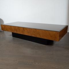 Milo Baughman Midcentury Cocktail Table by Milo Baughman in Carpathian Elm and Ebonized Walnut - 1507684