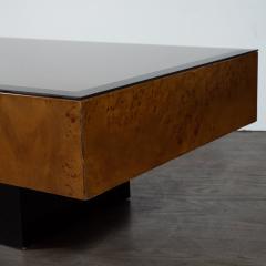 Milo Baughman Midcentury Cocktail Table by Milo Baughman in Carpathian Elm and Ebonized Walnut - 1507686