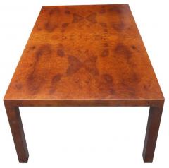 Milo Baughman Midcentury Milo Baughman Burl Wood Coffee Table