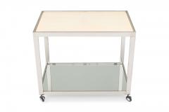 Milo Baughman Milo Baughman American Mid Century Chrome And Glass Serving Trolley - 3169614