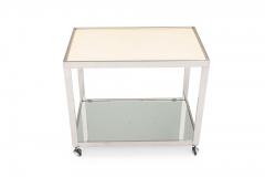 Milo Baughman Milo Baughman American Mid Century Chrome And Glass Serving Trolley - 3169617