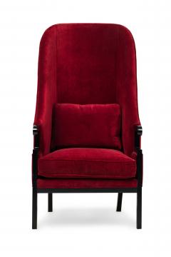 Milo Baughman Milo Baughman American Mid Century High Back Red Wing Armchair - 4275060